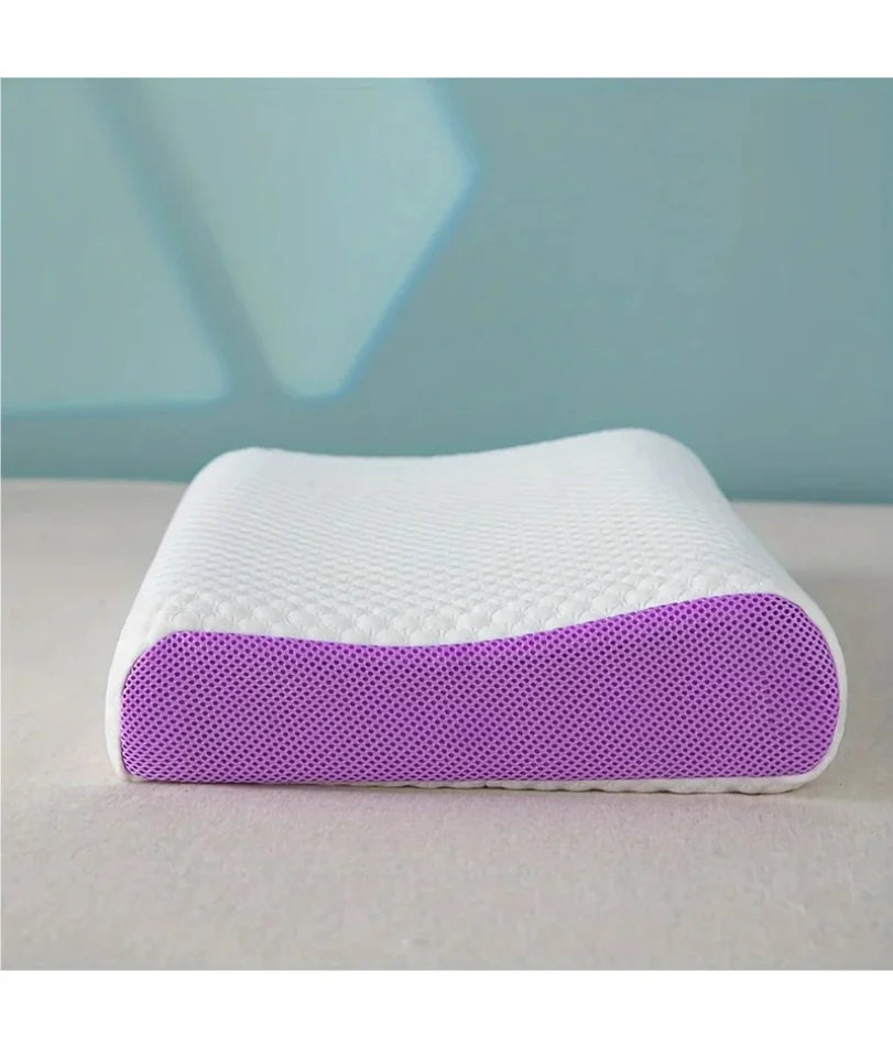 Pectin Pillow Breathable Air Layer TPE Pillow Washable with Water, Zero Pressure Cervical Neck Pillow Latex Adult Single Pillow